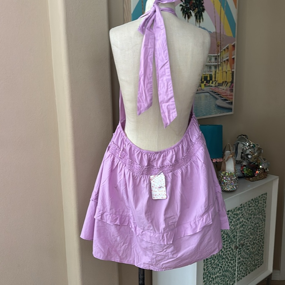 Free People Euphoric Lilac Halter Dress NWT - Picture 6 of 7